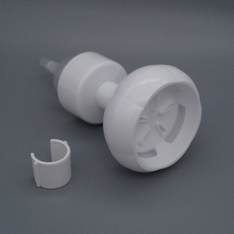 How Bottle type foam dispensing pump head products work